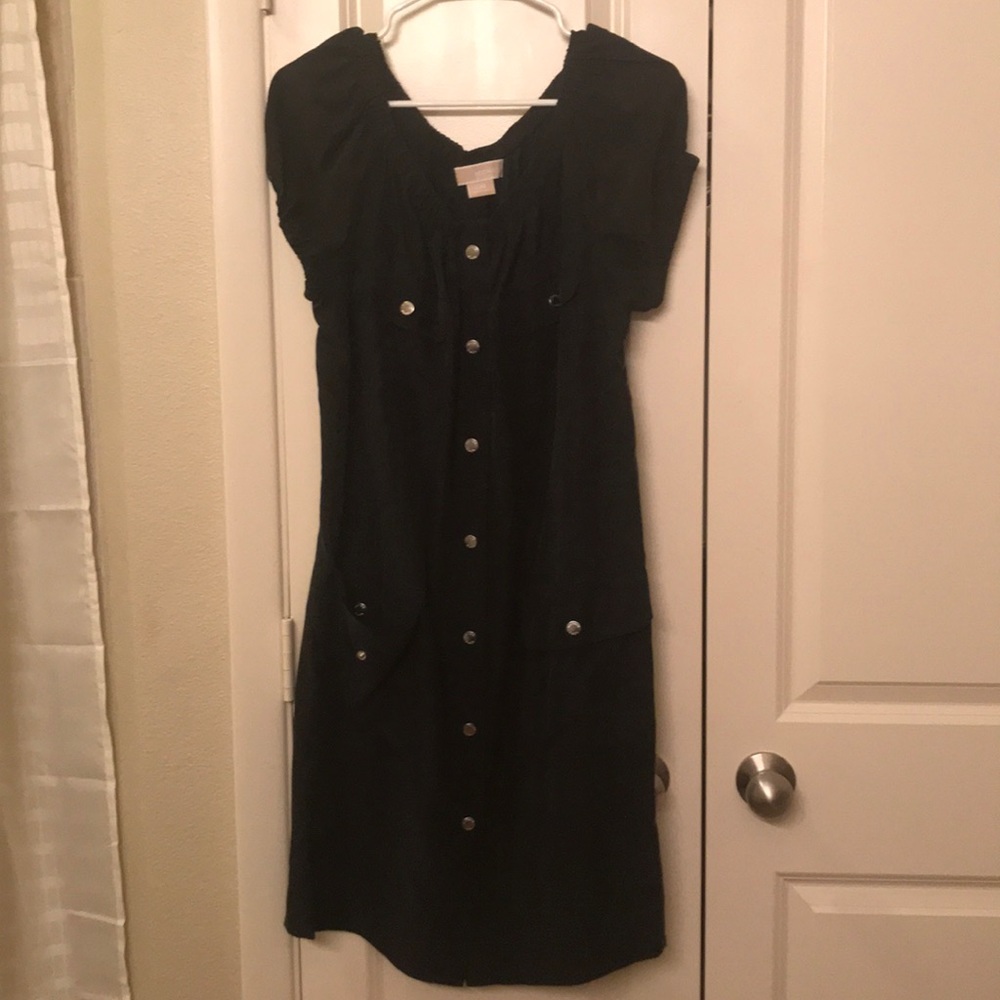 Michael Kors Navy Button Down Dress